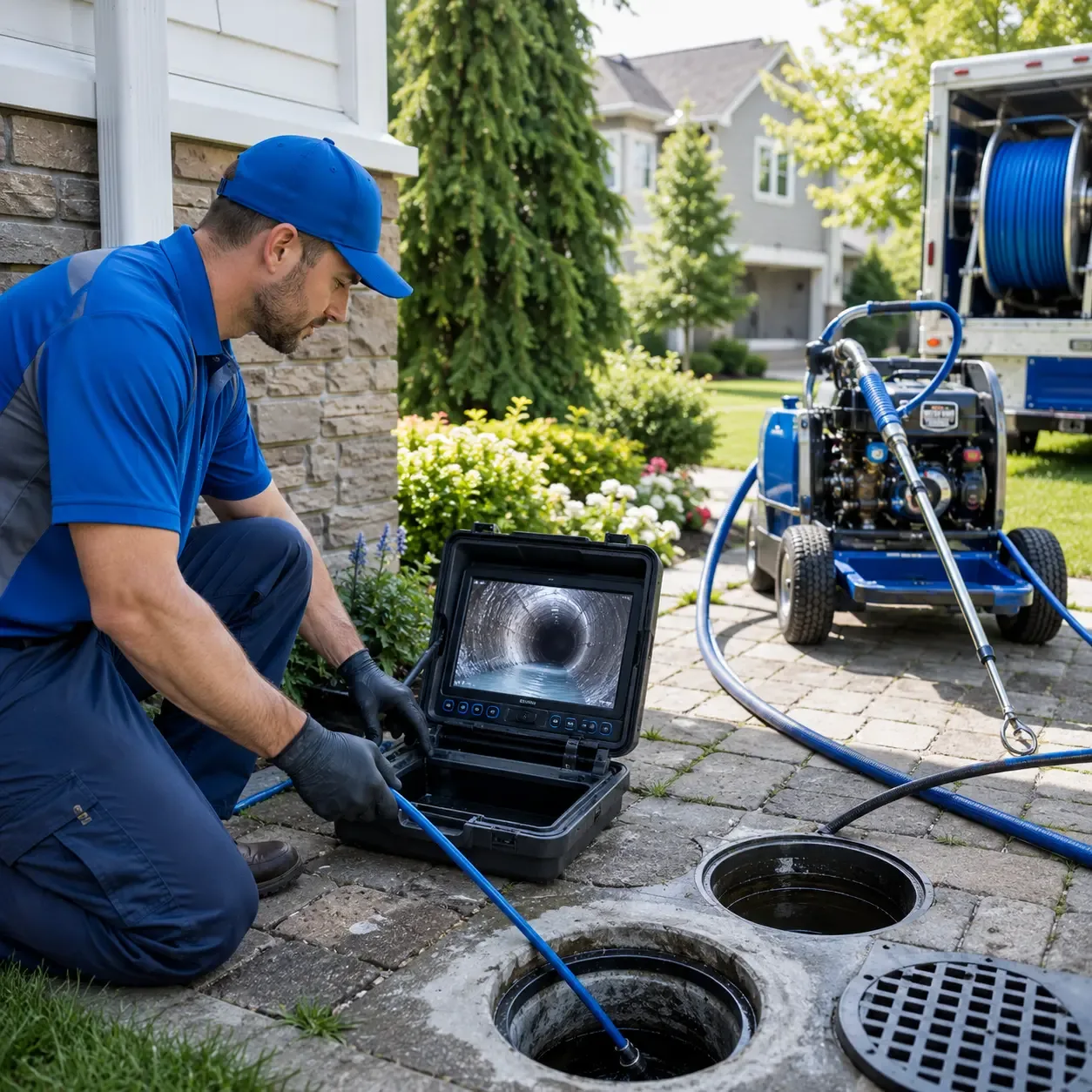 Outdoor drain cleaning professionals serving Lebanon, WI